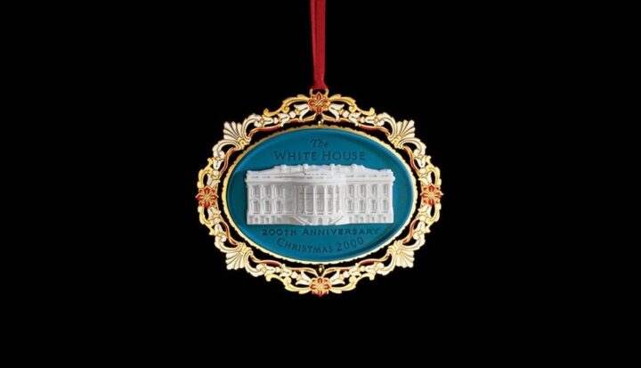 Pallone Di Natale 2014 White House Historical Association – Edizione Limitata, Omaggio Al Presidente Harding, Due Pezzi