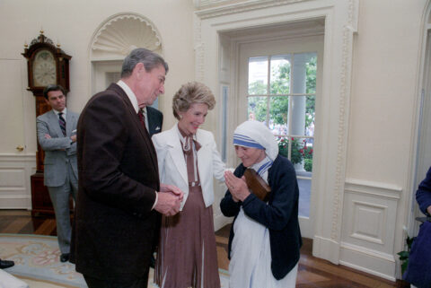 President Reagan Meets Mother Teresa