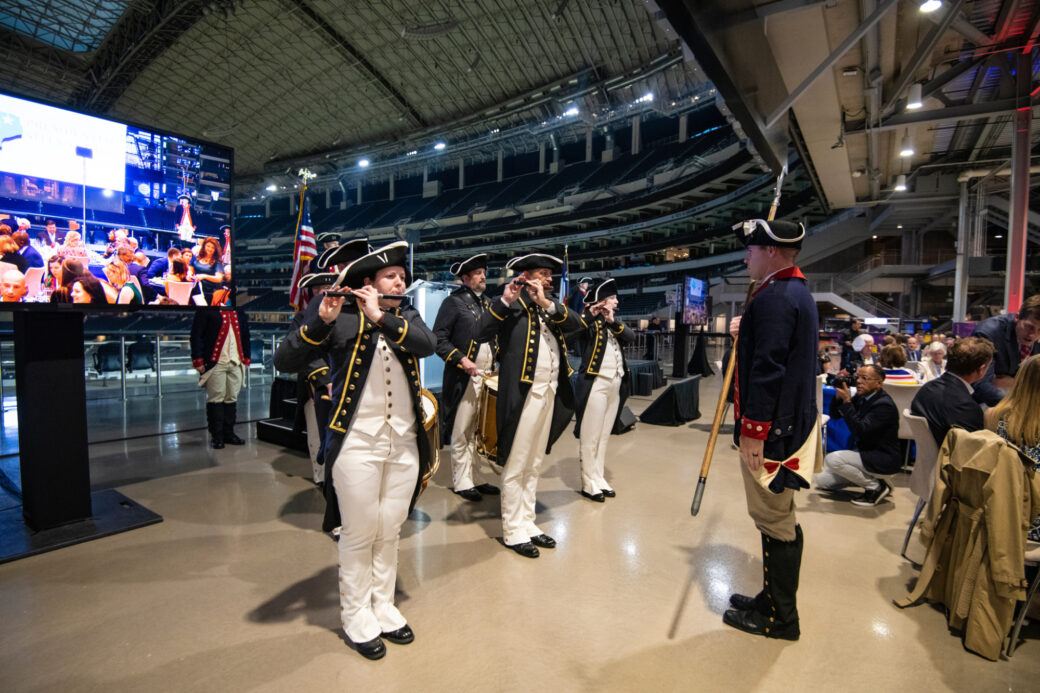 Presidential Sites Summit 2022 Fife and Drum Corps at AT&T Stadium