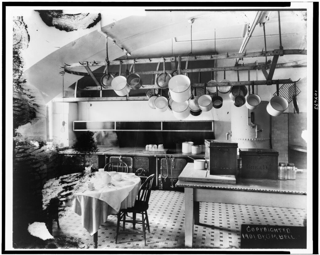White House Kitchen in 1901 White House Historical Association