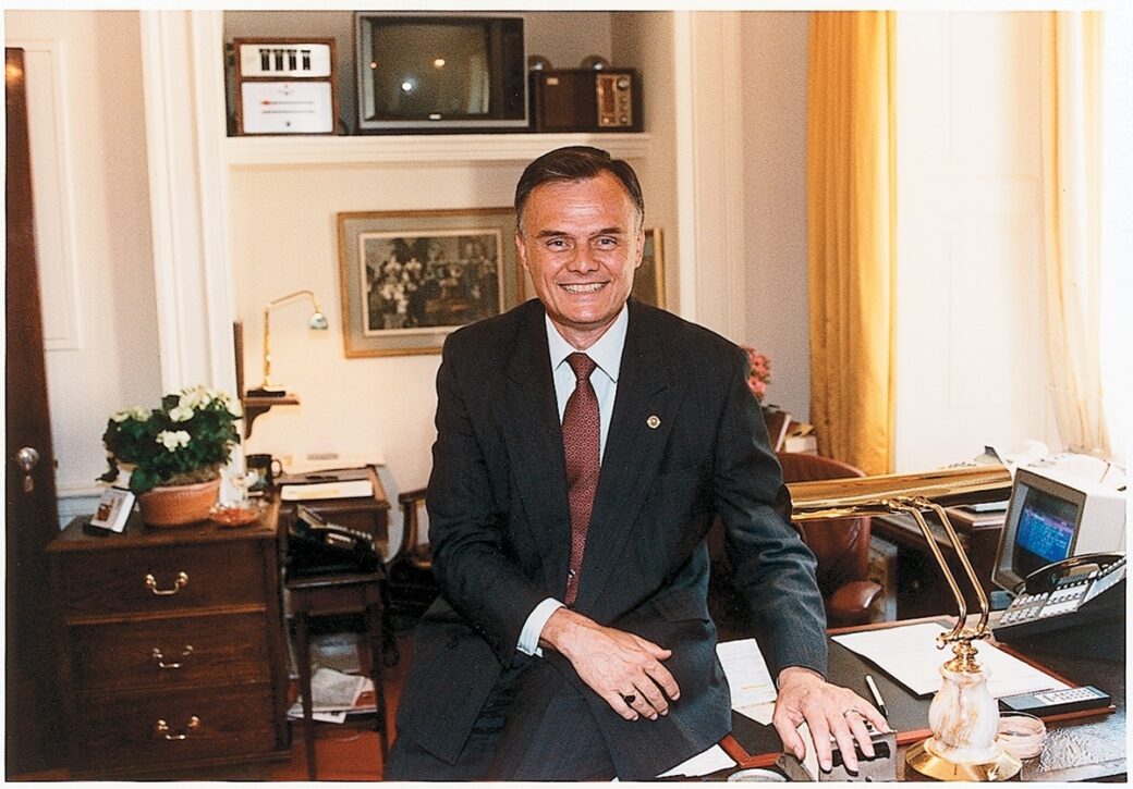 Gary Walters in the usher's office - White House Historical Association