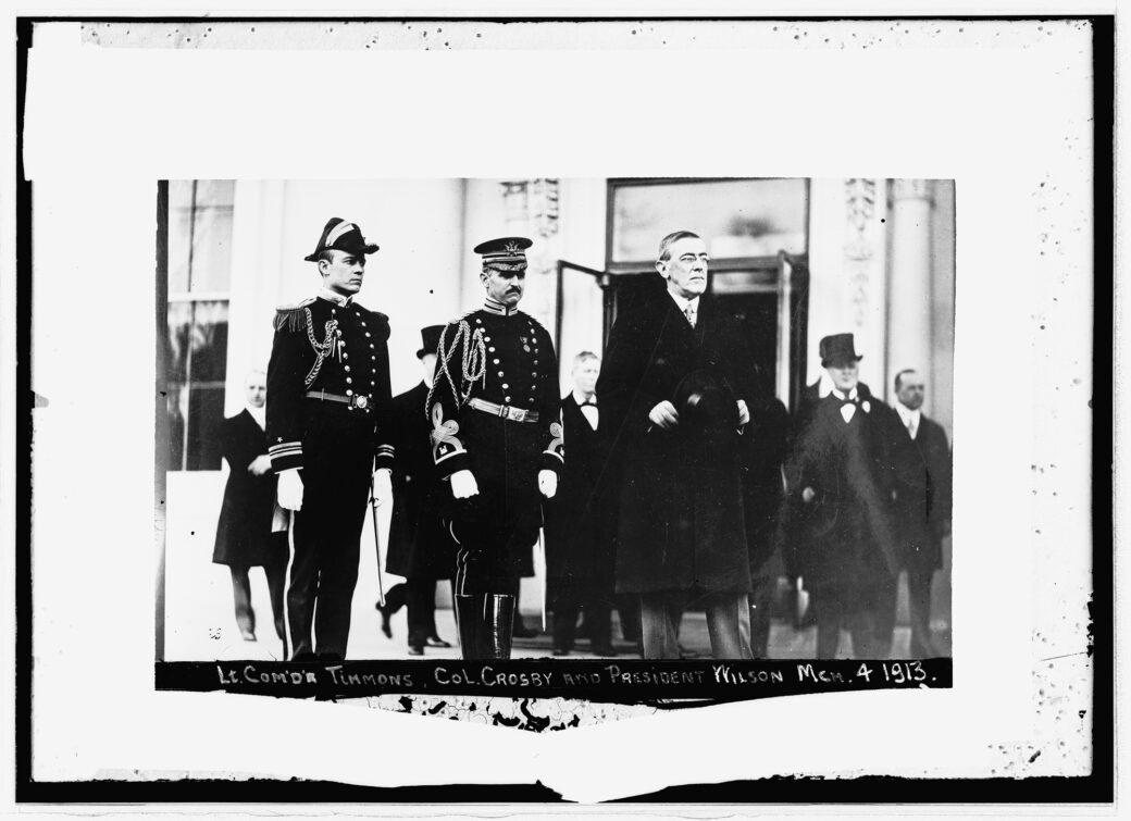 National Photo Company: President Wilson with Military Aides - White ...