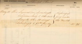 Receipt for Reed's Work - White House Historical Association