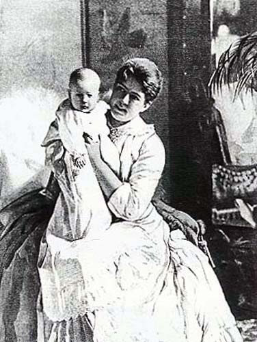 Mrs. Cleveland with Baby Marion - White House Historical Association