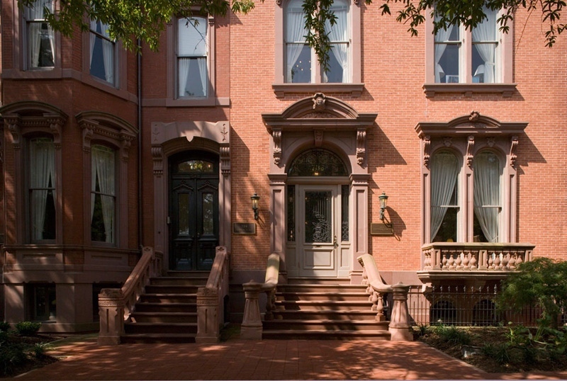 The Ewell House was demolished and replaced by these buildings that