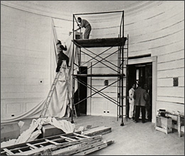 The Blue Room during the Truman renovation - White House Historical ...